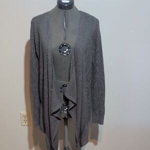 Pink Rose Gray Women's Cardigan